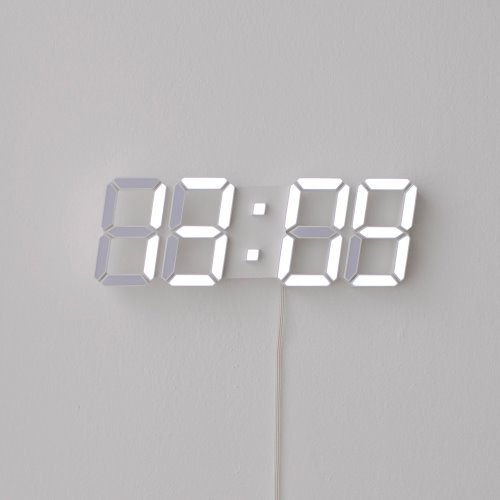 [무아스] 프리미엄 리얼 3D LED 화이트 시계